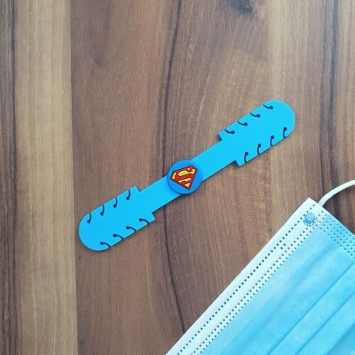 Superman Blue Elastic Mask Holder